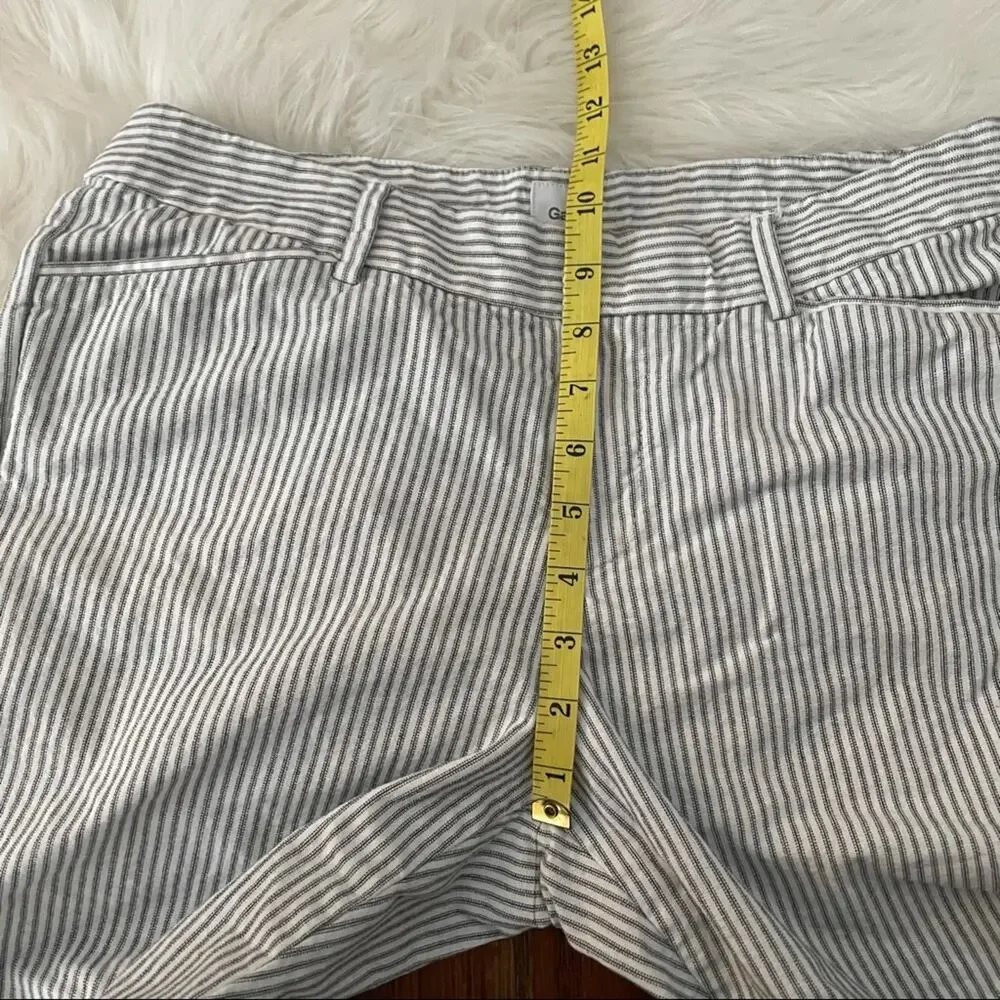 Gap Blue Stripe Bermuda Shorts 100% Cotton